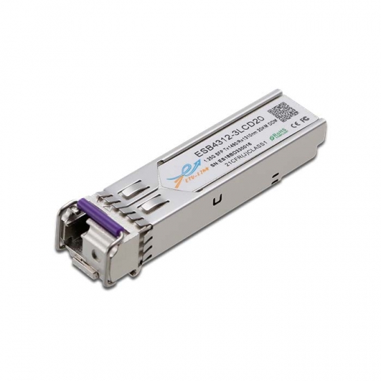 1.25G BiDi SFP TX1490/RX1310nm 40KM LC Optical Transceiver