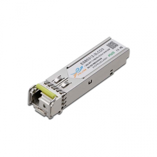 1.25G BiDi SFP TX1550/RX1310nm 3KM LC Optical Transceiver