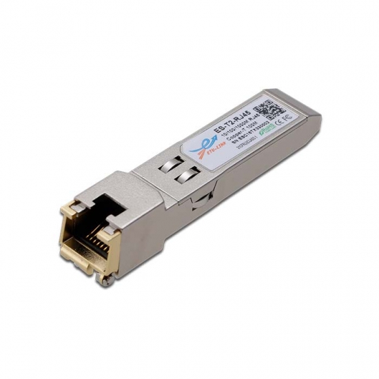 100M10/100/1000BASE-T SFP Copper RJ-45 100m Module