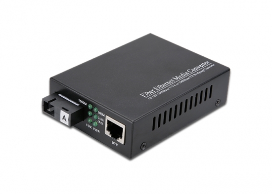 10/100/1000M, Single Fiber, Fiber Media Converter, Internal PSU