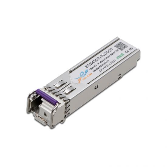 155Mbps SFP Bi-Directional Transceiver, 20KM Reach Tx1490nm/Rx1310nm