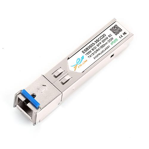 155Mbps SFP Bi-Directional Transceiver, 20KM Reach Tx1310nm/Rx1550nm