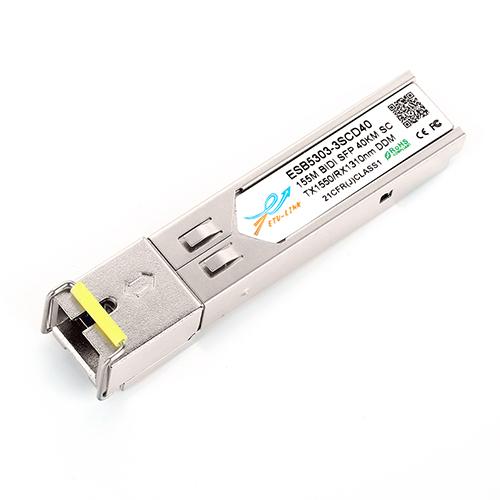 155Mbps SFP Bi-Directional Transceiver, 40KM Reach Tx1550nm/Rx1310nm