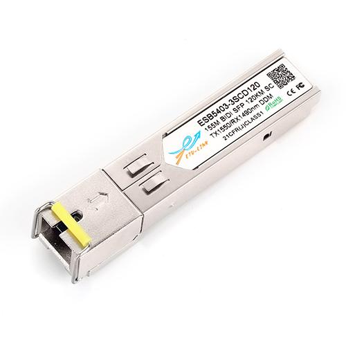 155Mbps SFP Bi-Directional Transceiver, 120KM Reach Tx1550nm/Rx1490nm