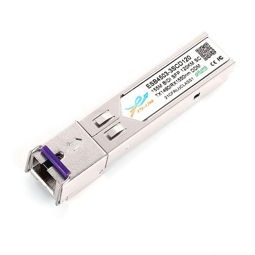 155Mbps SFP Bi-Directional Transceiver, 80KM Reach Tx1490nm/Rx1550nm