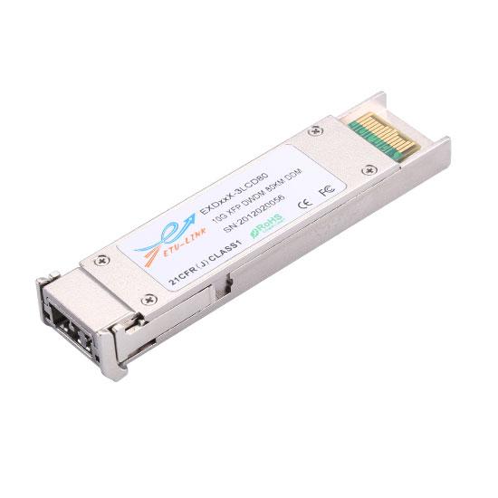 10G Tunable DWDM XFP 80KM LC Optical Transceiver