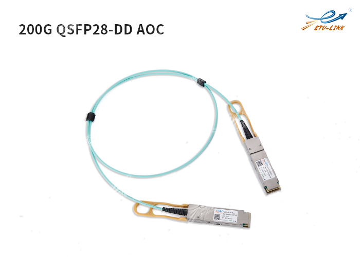 Introduction and application of 200G-QSFP28-DD AOC active optical cable