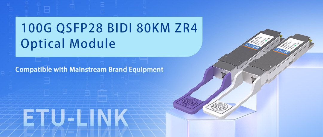 100G QSFP28 BIDI 80KM ZR4 Optical Module