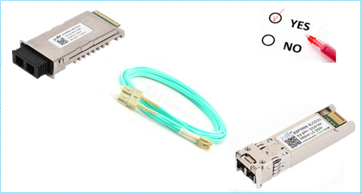 Is it possible to interconnect SFP, SFP+, XFP, X2 and XENPAK?