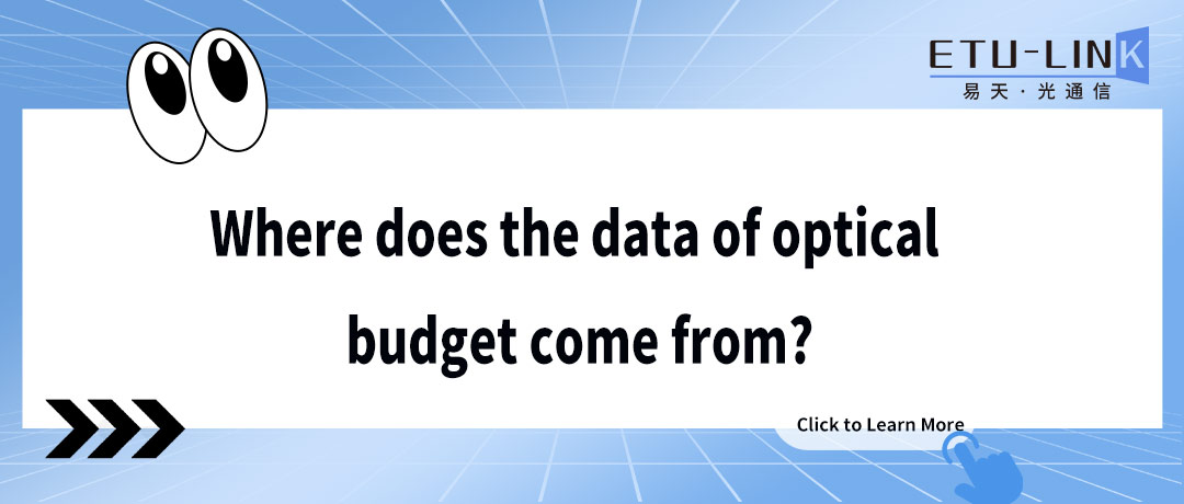 Where does the data of optical budget come from?