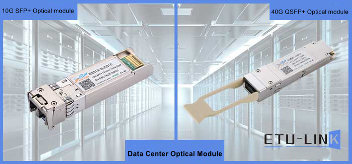 Optical interconnection solutions for 10G SFP+ and 40G QSFP+ optical modules in data centers